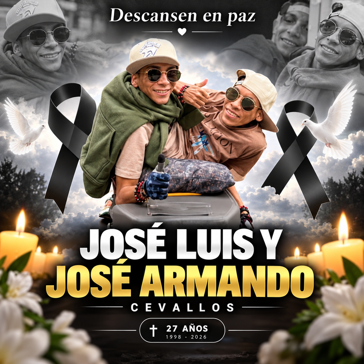 They died with minutes of difference: the story of the united twins José Luis and José Armando moved thousands
